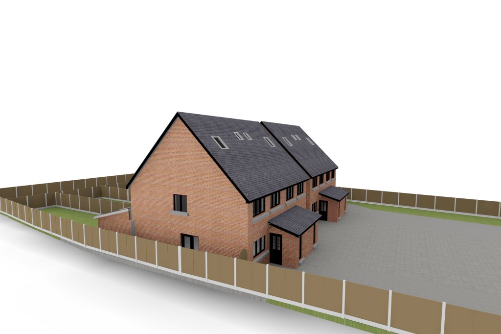 Lot: 53 - BUILDING PLOT WITH PLANNING FOR FOUR DWELLINGS - Land with planning showing access and frontage